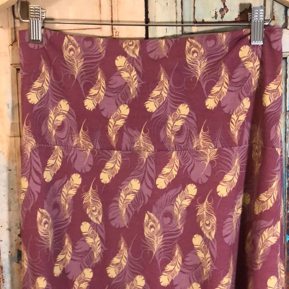 Feather Maxi Skirt